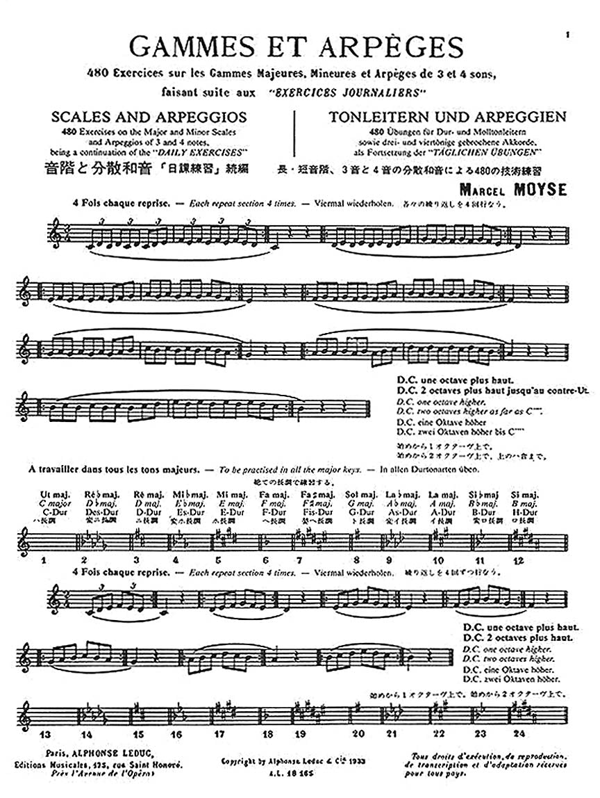 Scales and Arpeggios - sample page 2