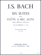 Product Cover for Six Suites For Recorder (volume 2), Transcribed By Jean-claude Veilhan