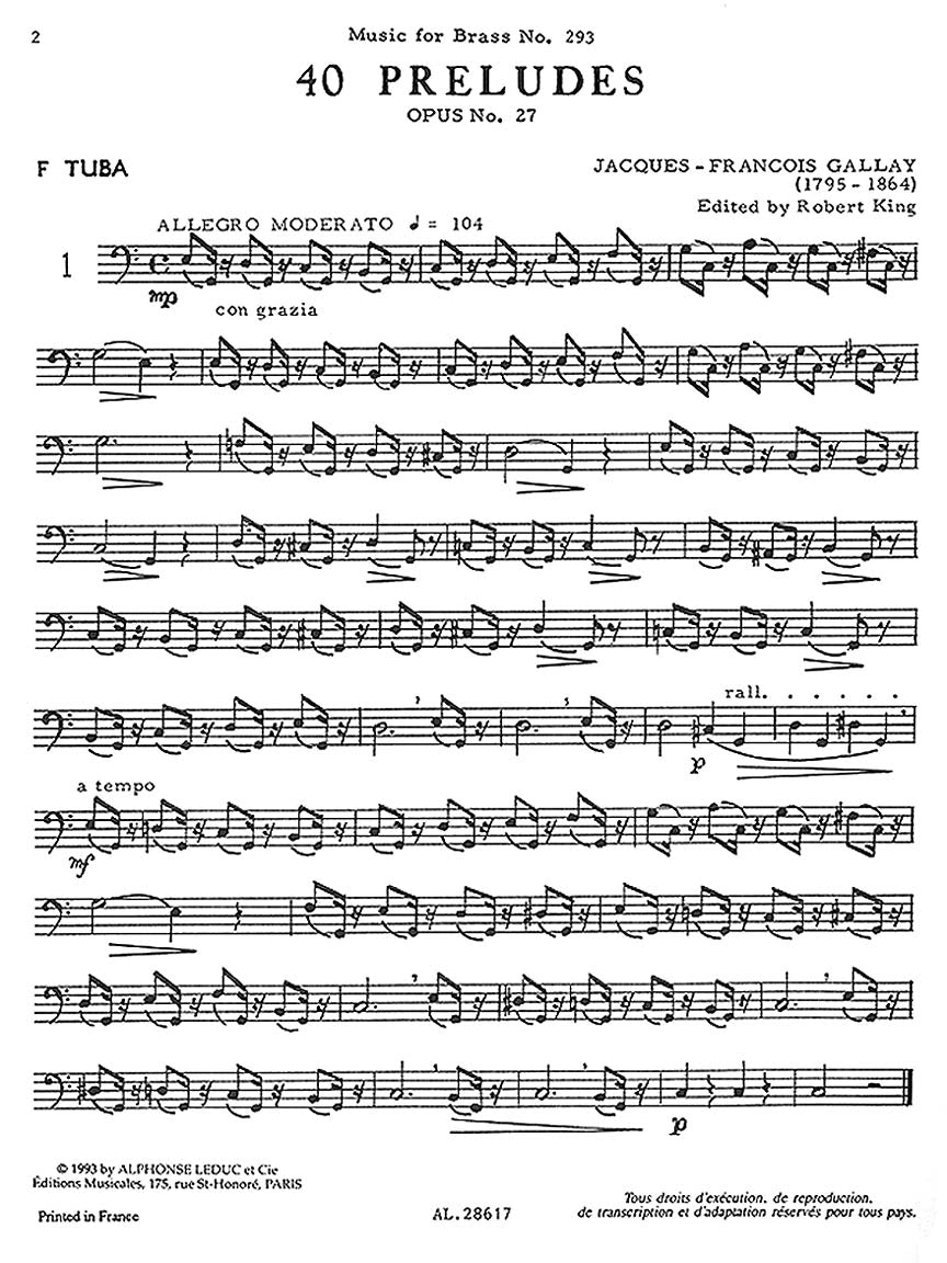 40 Preludes Op.27 (tuba Solo) - sample page 2