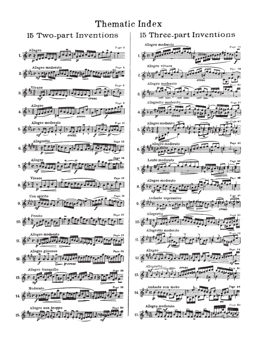 15 Two- and Three-Part Inventions - sample page 2