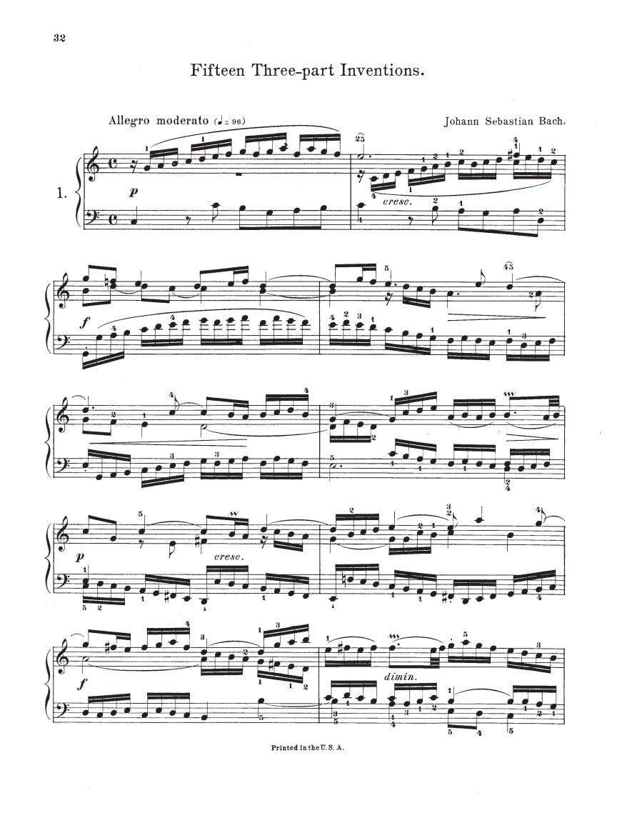 15 Two- and Three-Part Inventions - sample page 5