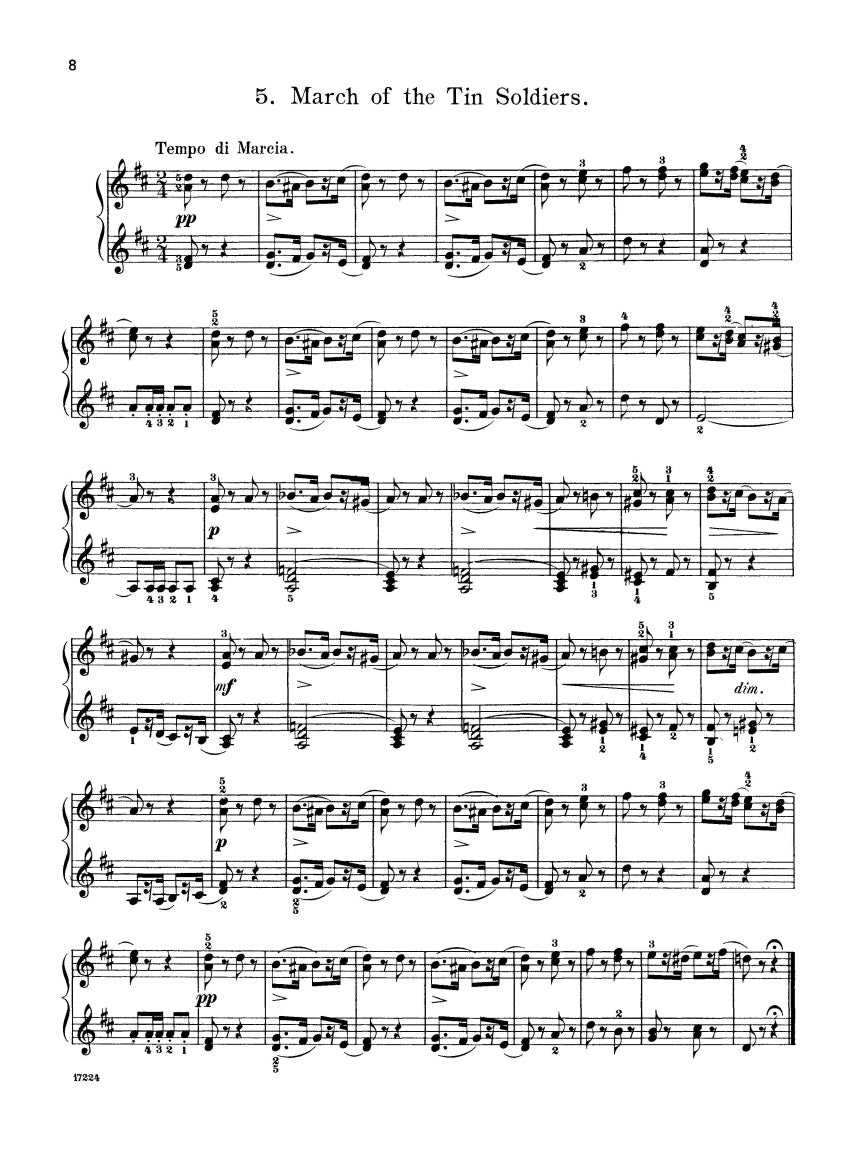 Album for the Young (24 Easy Pieces), Op. 39 - sample page 3