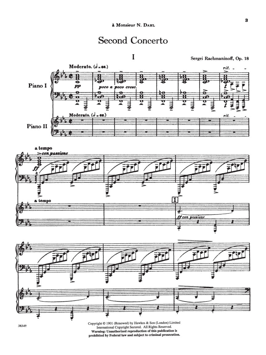 Concerto No. 2 in C Minor, Op. 18 - sample page 2