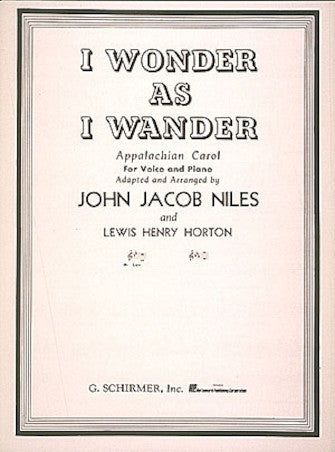 Product Cover for I Wonder as I Wander