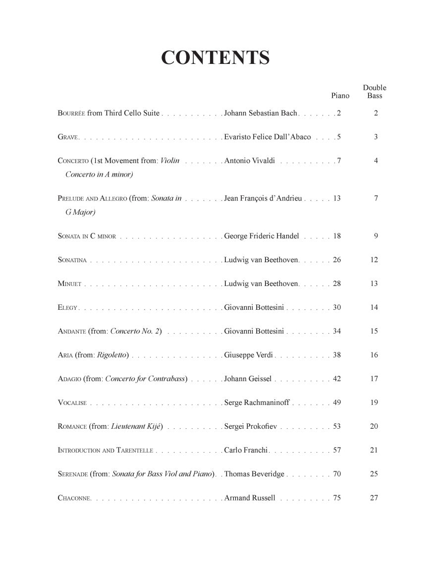 Solos for the Double Bass Player - sample page 2