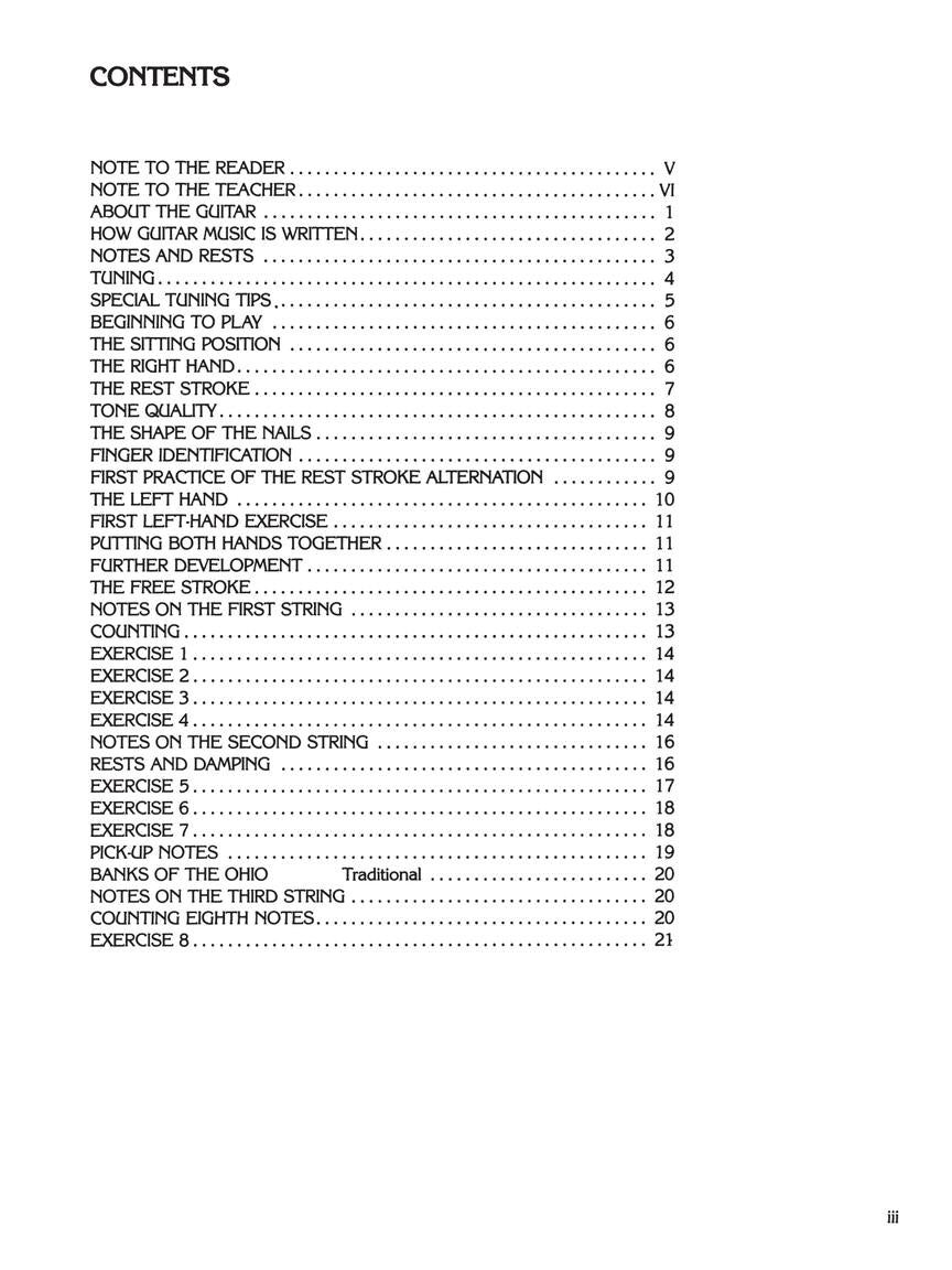 First Book for the Guitar – Part 1 - sample page 2