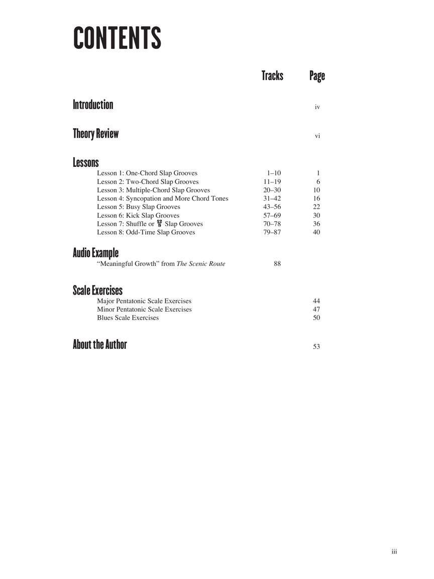 Slap Bass Lines - sample page 2