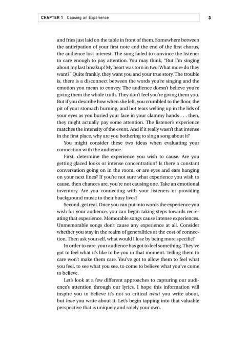 Popular Lyric Writing - sample page 11