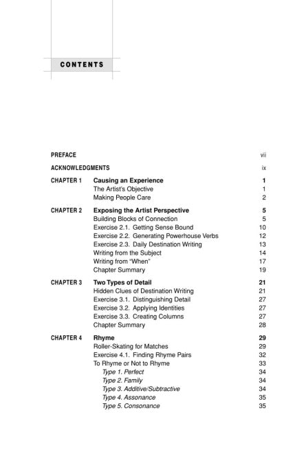 Popular Lyric Writing - sample page 2