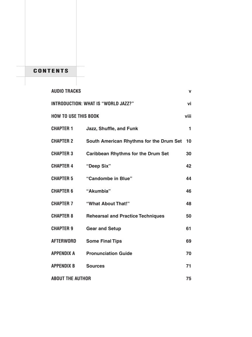 World Jazz Drumming - sample page 2
