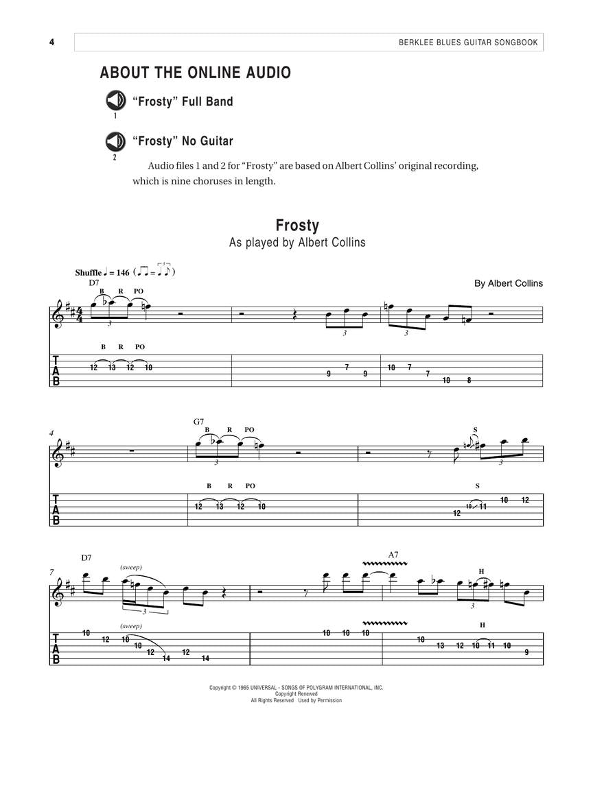 Berklee Blues Guitar Songbook - sample page 10