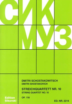 Product Cover for String Quartet No. 10, Op. 118