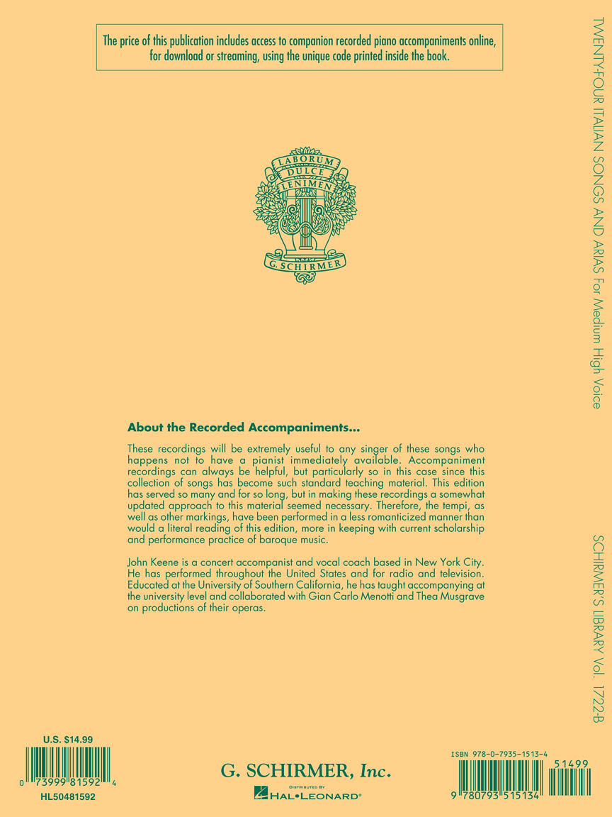 24 Italian Songs & Arias of the 17th & 18th Centuries - sample page 2