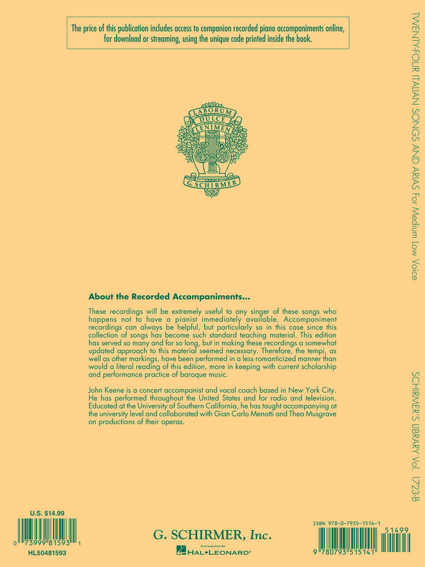 24 Italian Songs & Arias of the 17th & 18th Centuries - sample page 2
