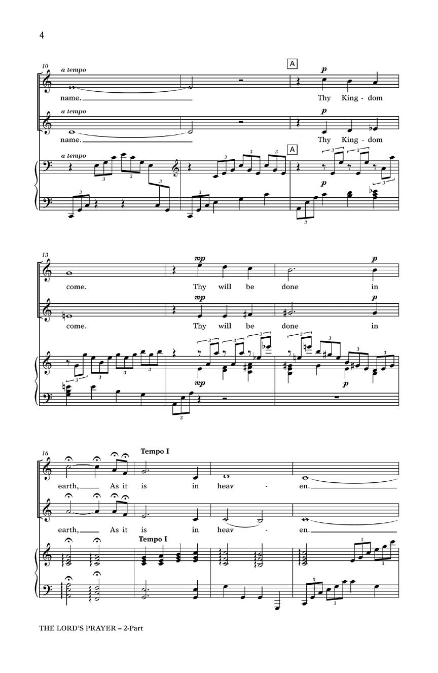 The Lord's Prayer - sample page 2