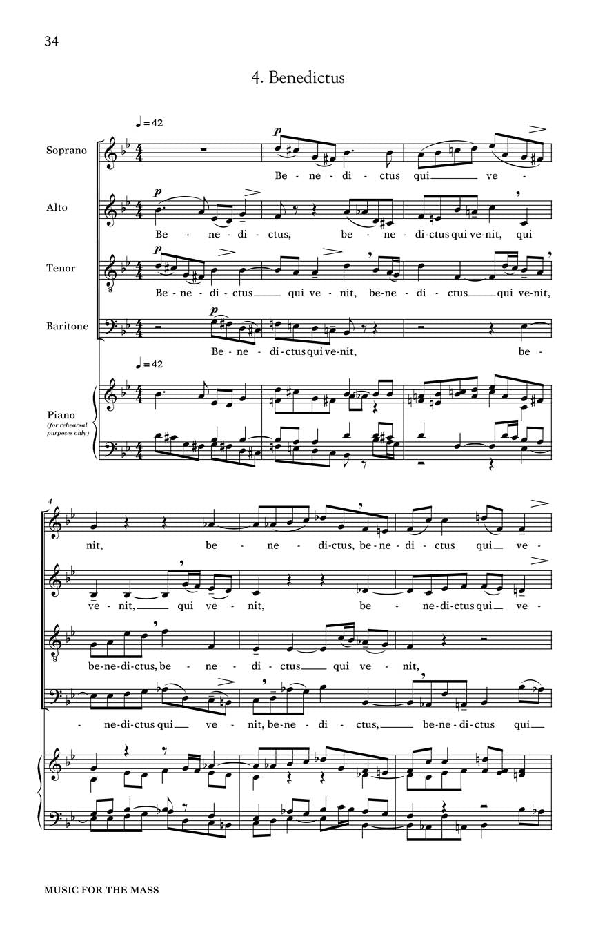 Music for the Mass - sample page 4