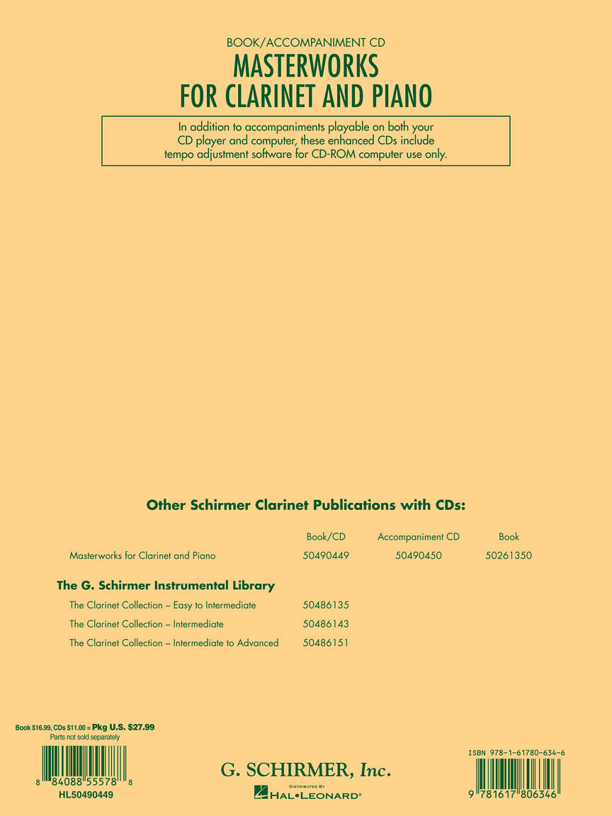 Masterworks for Clarinet and Piano - sample page 2