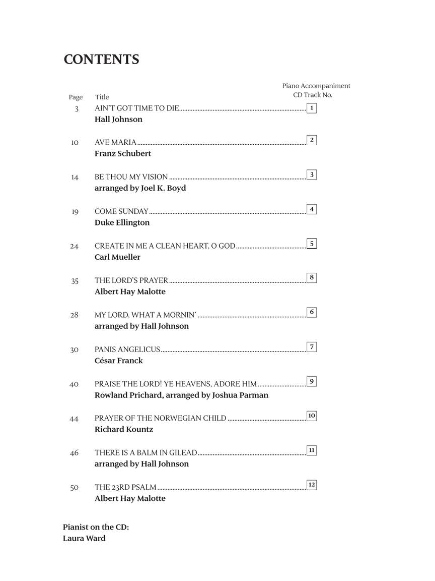 12 Sacred Vocal Solos for Classical Singers - sample page 2