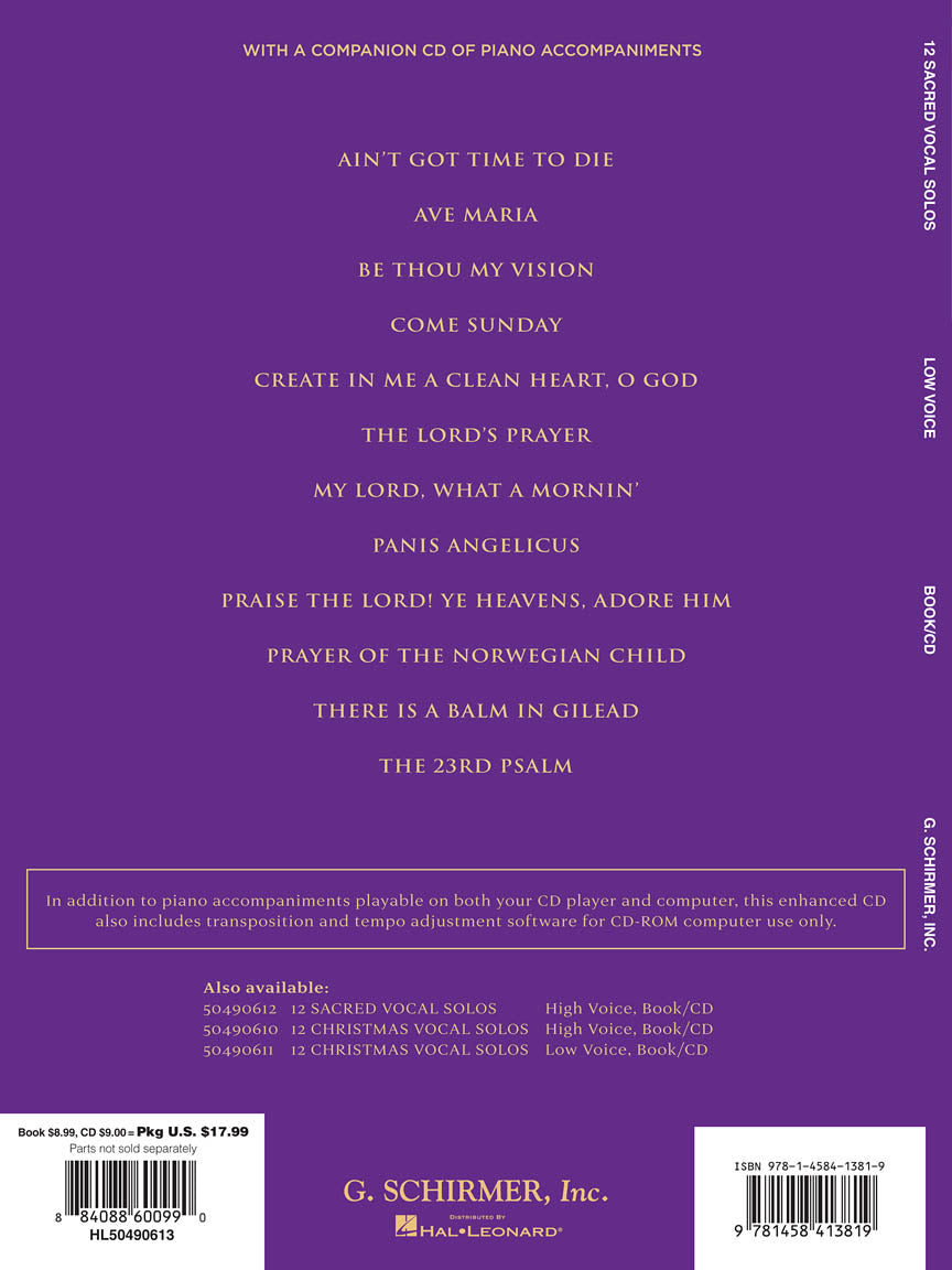 12 Sacred Vocal Solos for Classical Singers - sample page 2