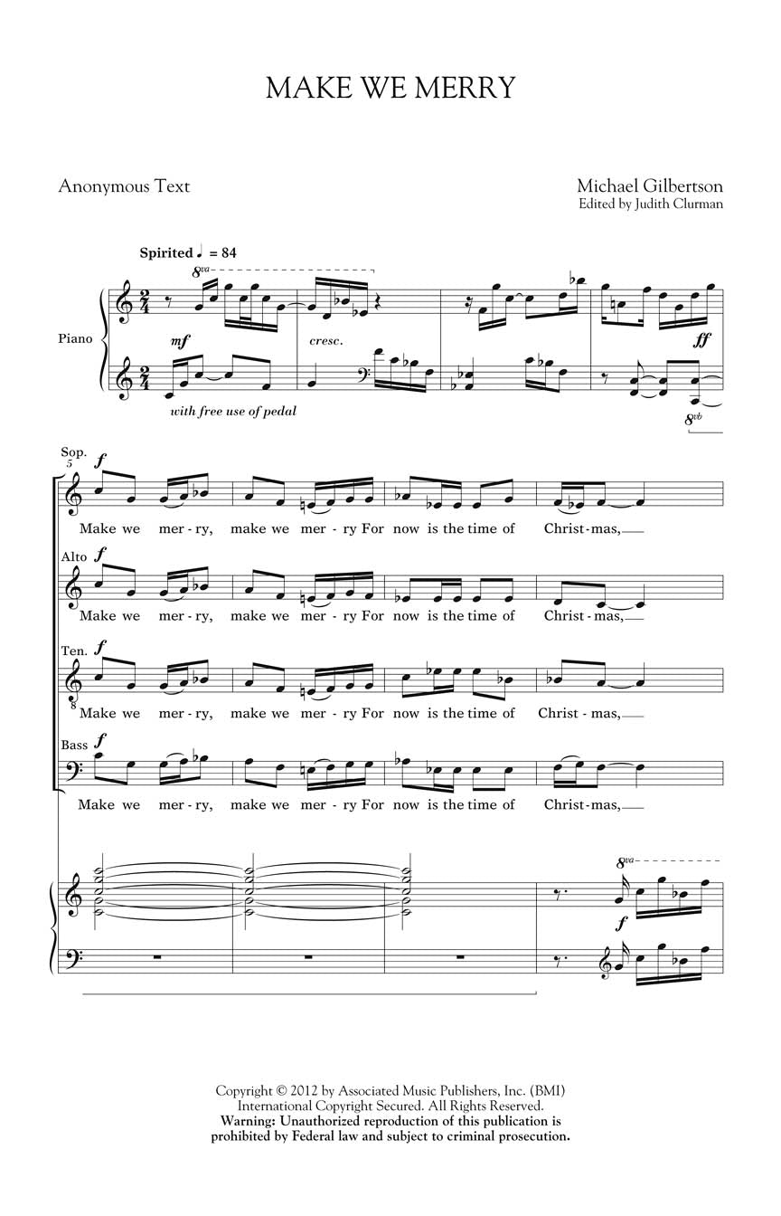 Make We Merry - sample page 1