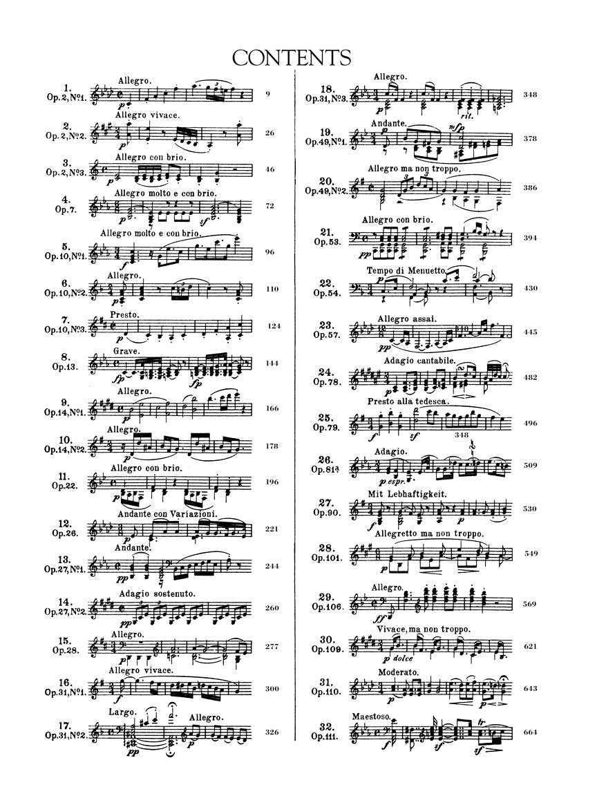 Beethoven – Complete Piano Sonatas - sample page 2