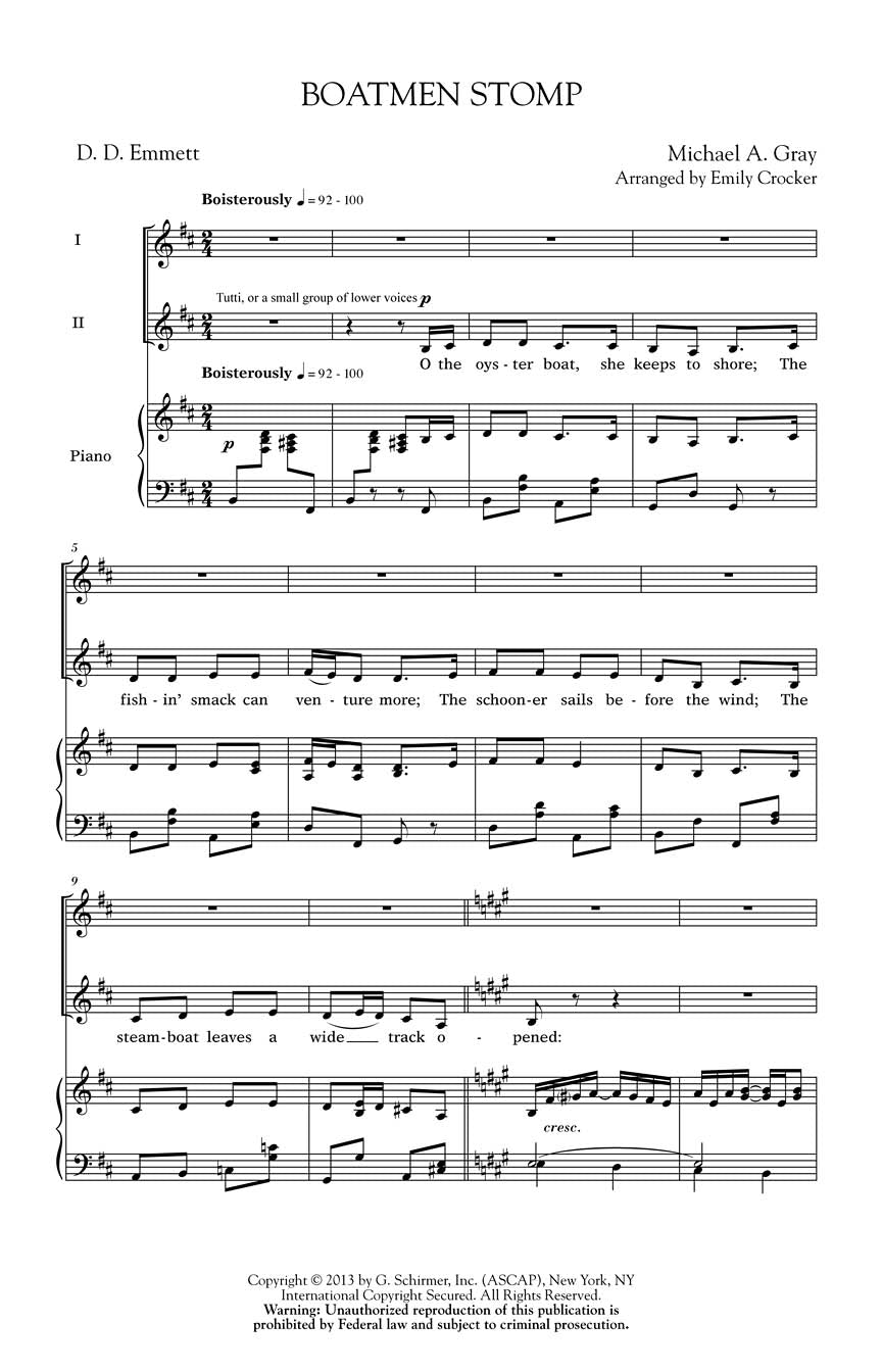 Boatmen Stomp - sample page 1