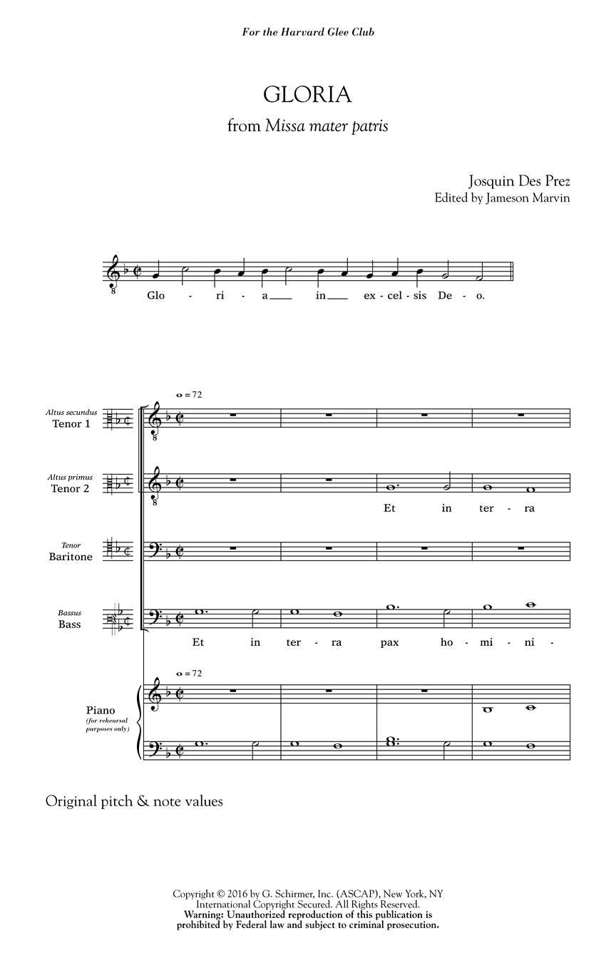 Gloria - sample page 1
