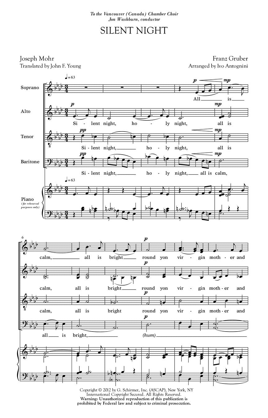 Silent Night - sample page 1