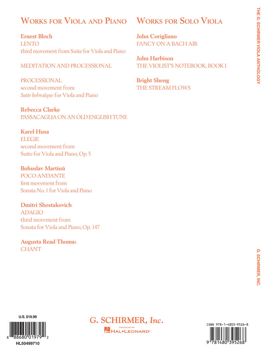 The G. Schirmer Viola Anthology - Viola And Piano - sample page 2
