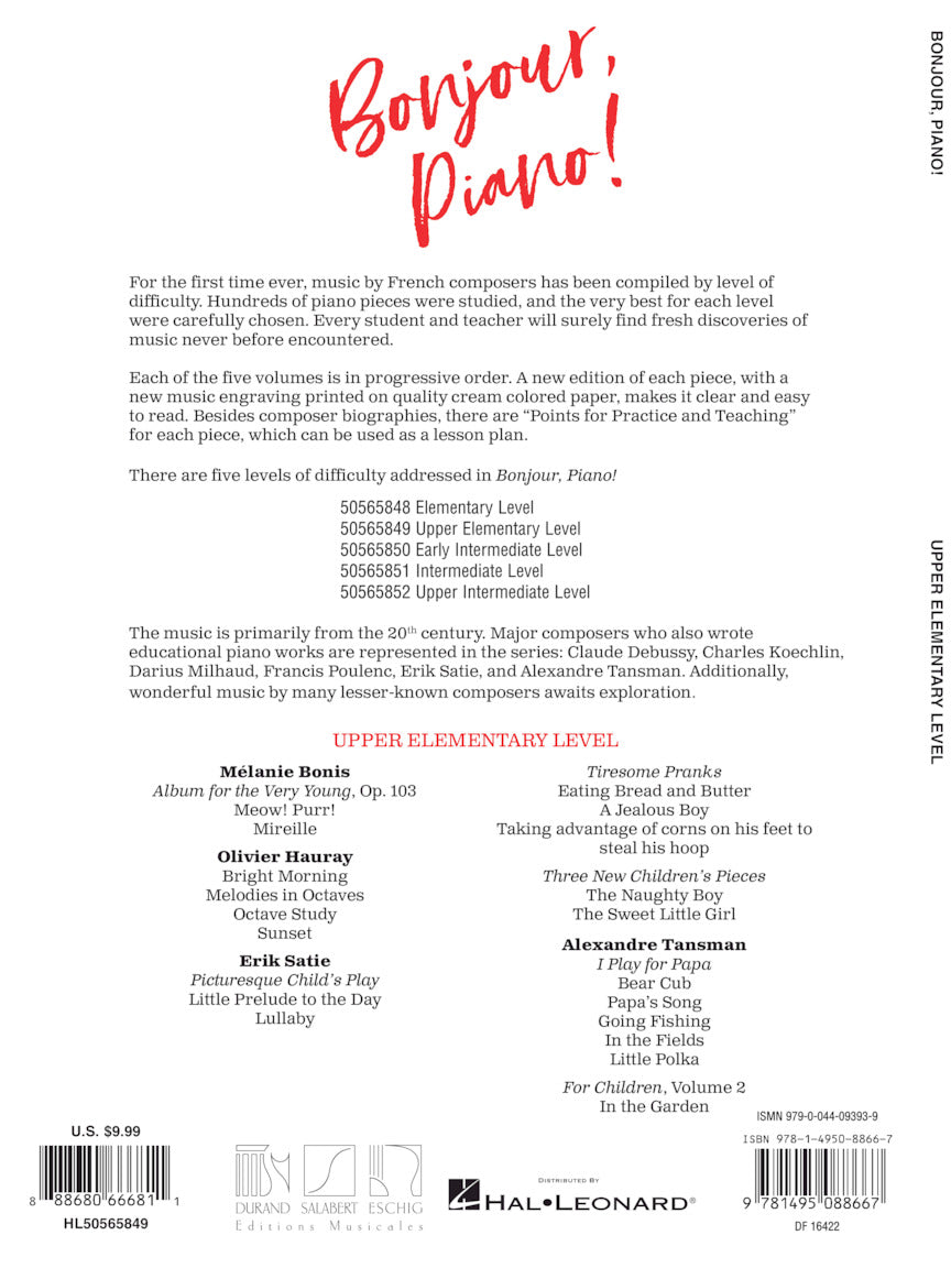 Bonjour, Piano! – Upper Elementary Level - sample page 2