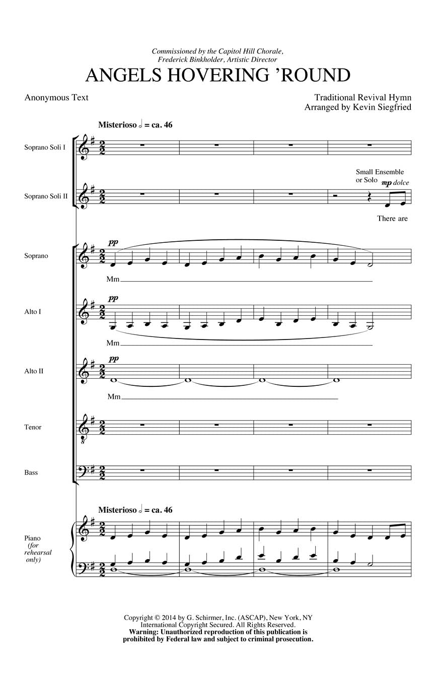 Angels Hovering Round - sample page 1