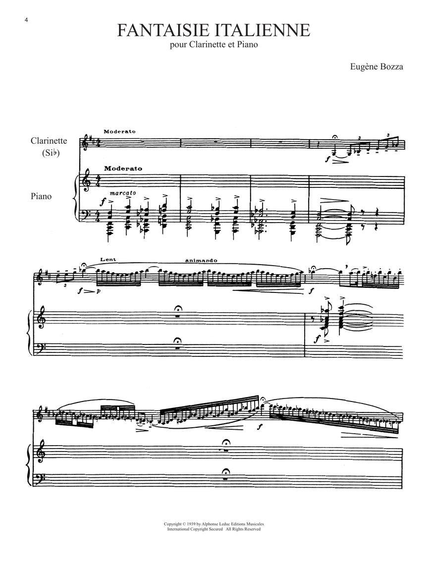 French Music for Clarinet - sample page 3