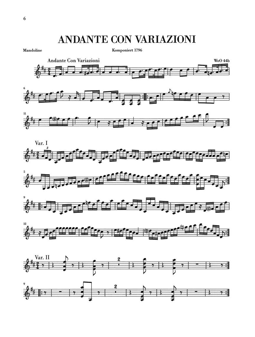 Works for Mandolin and Piano - sample page 1