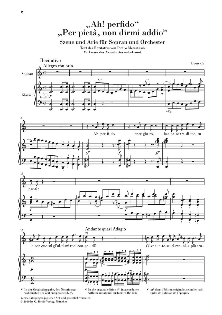 “Ah! Perfido” Op. 65 - sample page 1