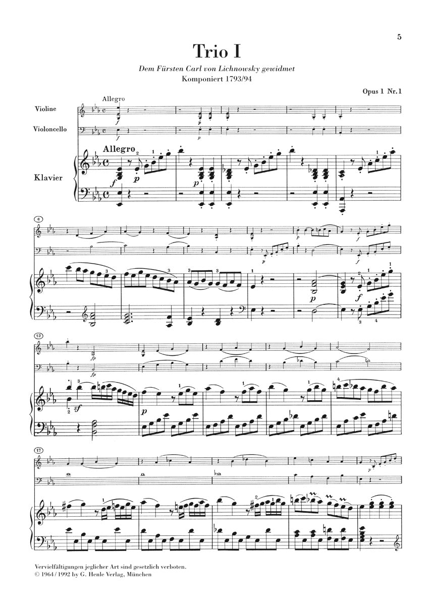Piano Trios – Volume I - sample page 1