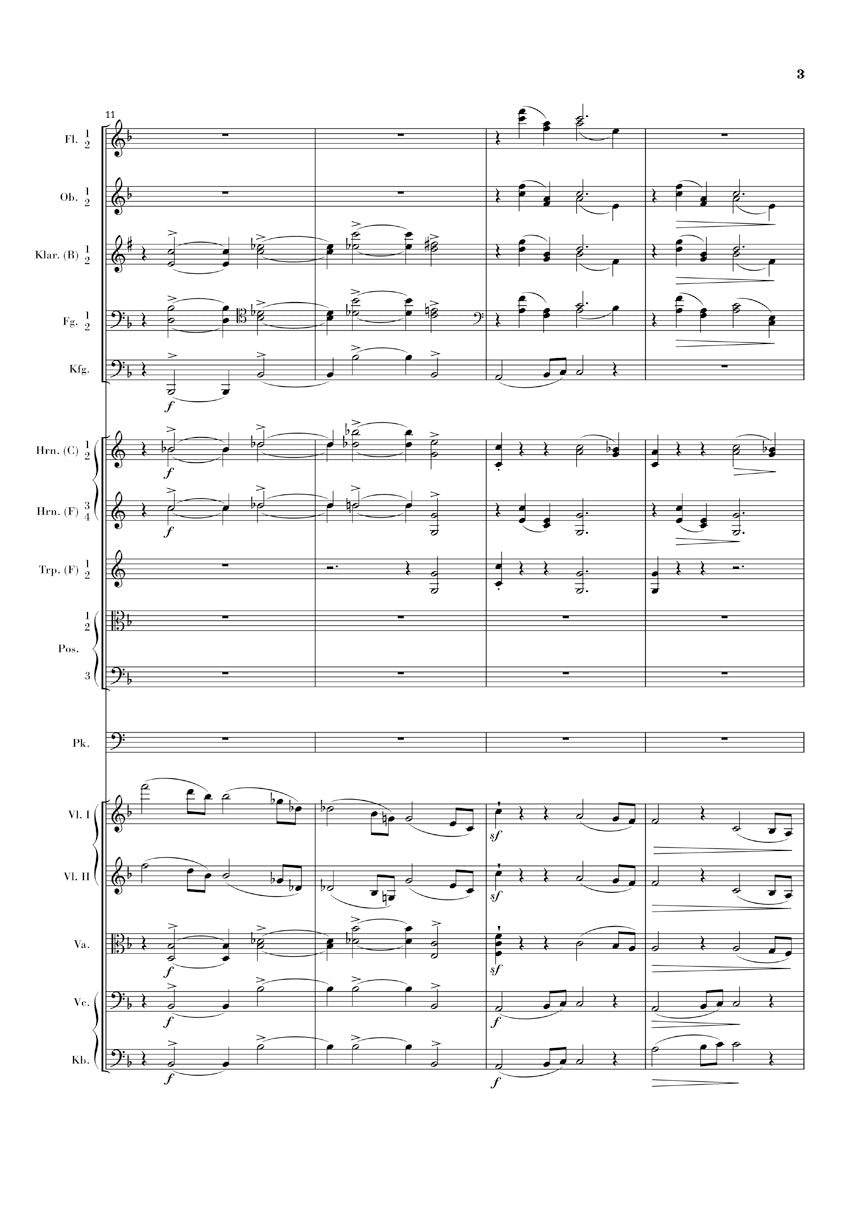 Johannes Brahms – Symphony No. 3 in F Major Op. 90 - sample page 3