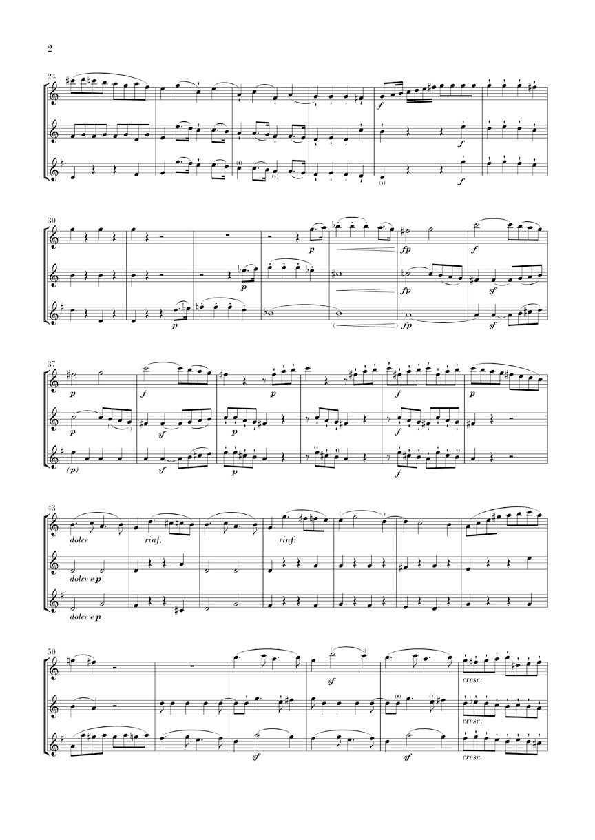 Trio in C Major, Op. 87/Variations in C Major, WoO 28 - sample page 2