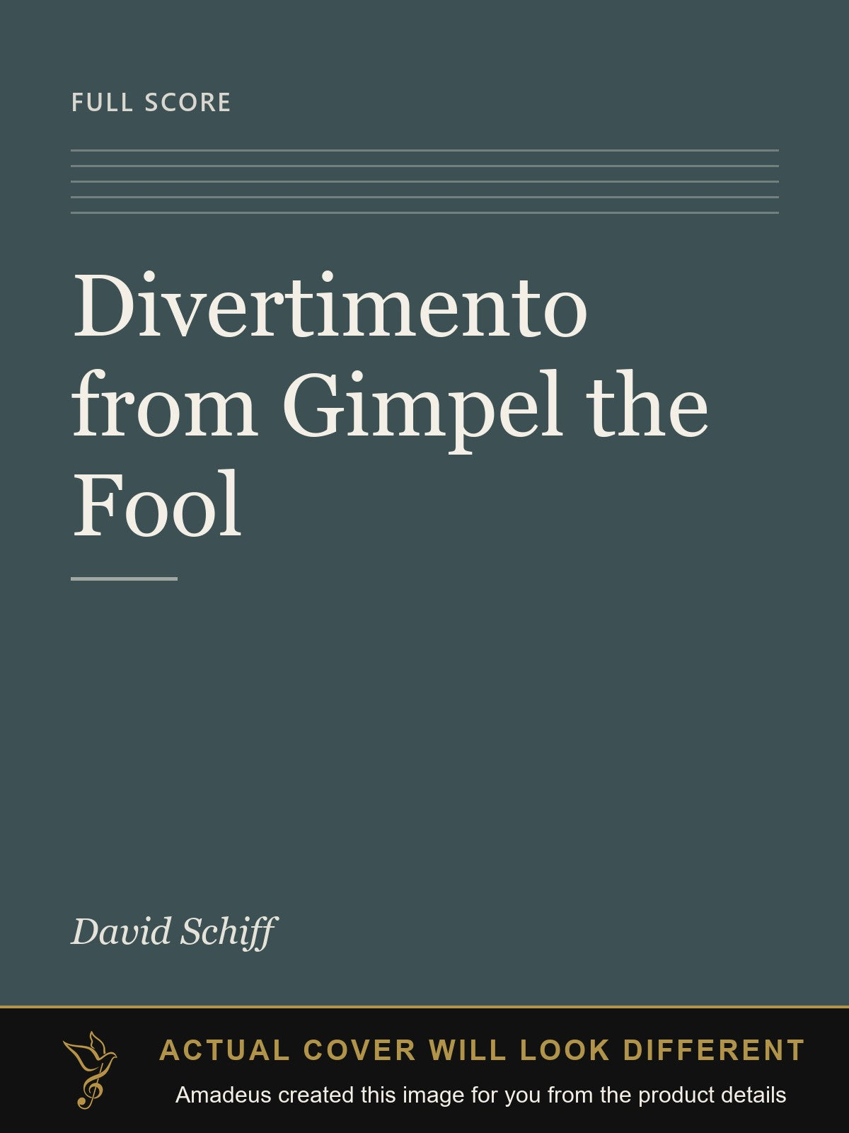Divertimento from Gimpel the Fool - Amadeus created this image from the product details; the actual cover will look different