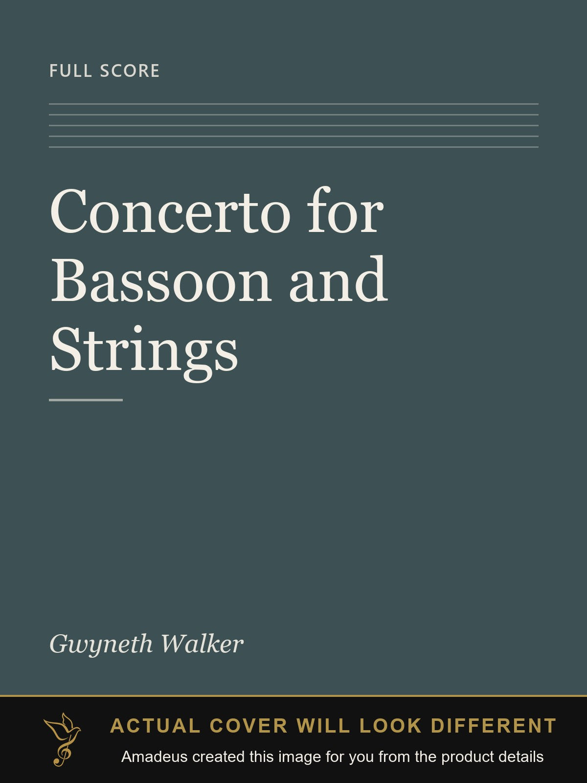 Concerto for Bassoon and Strings - Amadeus created this image from the product details; the actual cover will look different