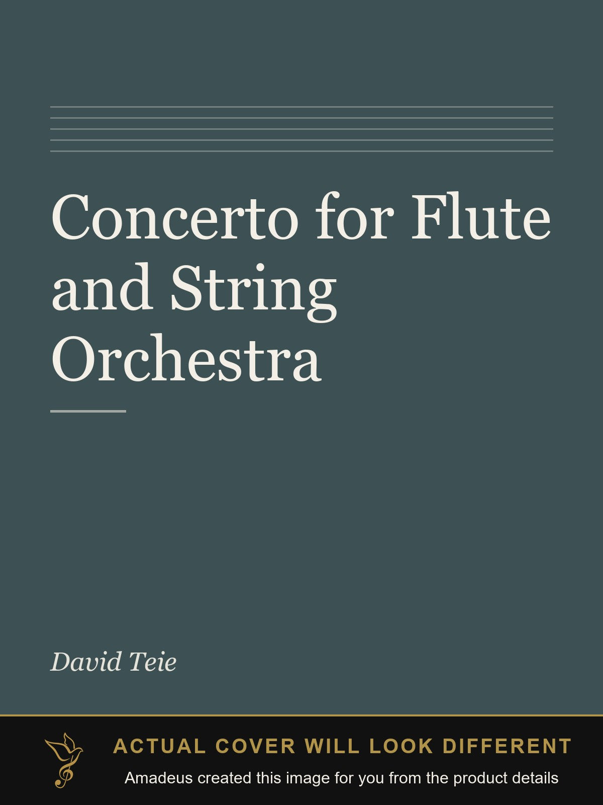 Concerto for Flute and String Orchestra - Amadeus created this image from the product details; the actual cover will look different