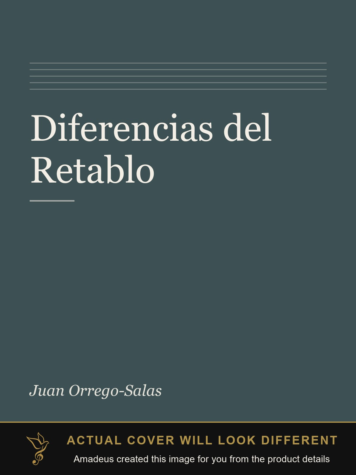 Diferencias del Retablo - Amadeus created this image from the product details; the actual cover will look different