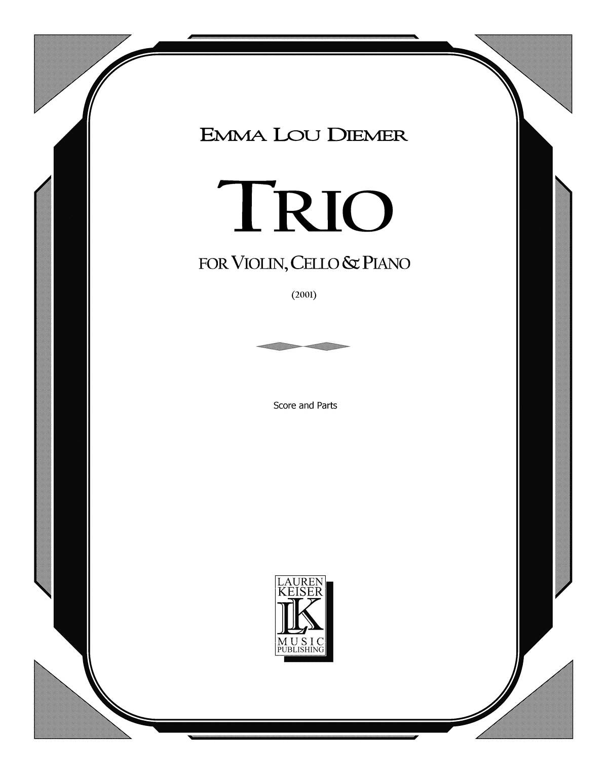 Product Cover for Trio for Piano, Violin, and Cello