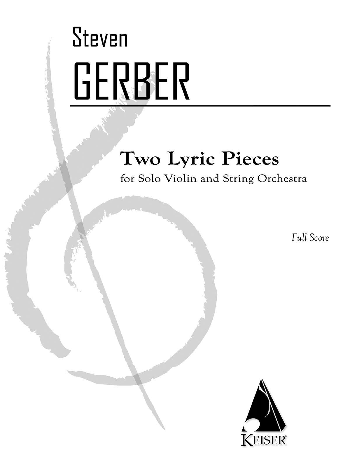 Product Cover for 2 Lyric Pieces for Solo Violin and String Orchestra
