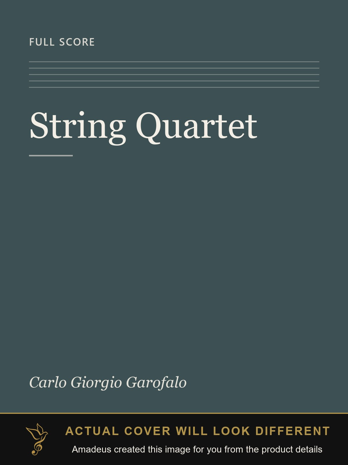String Quartet - Amadeus created this image from the product details; the actual cover will look different
