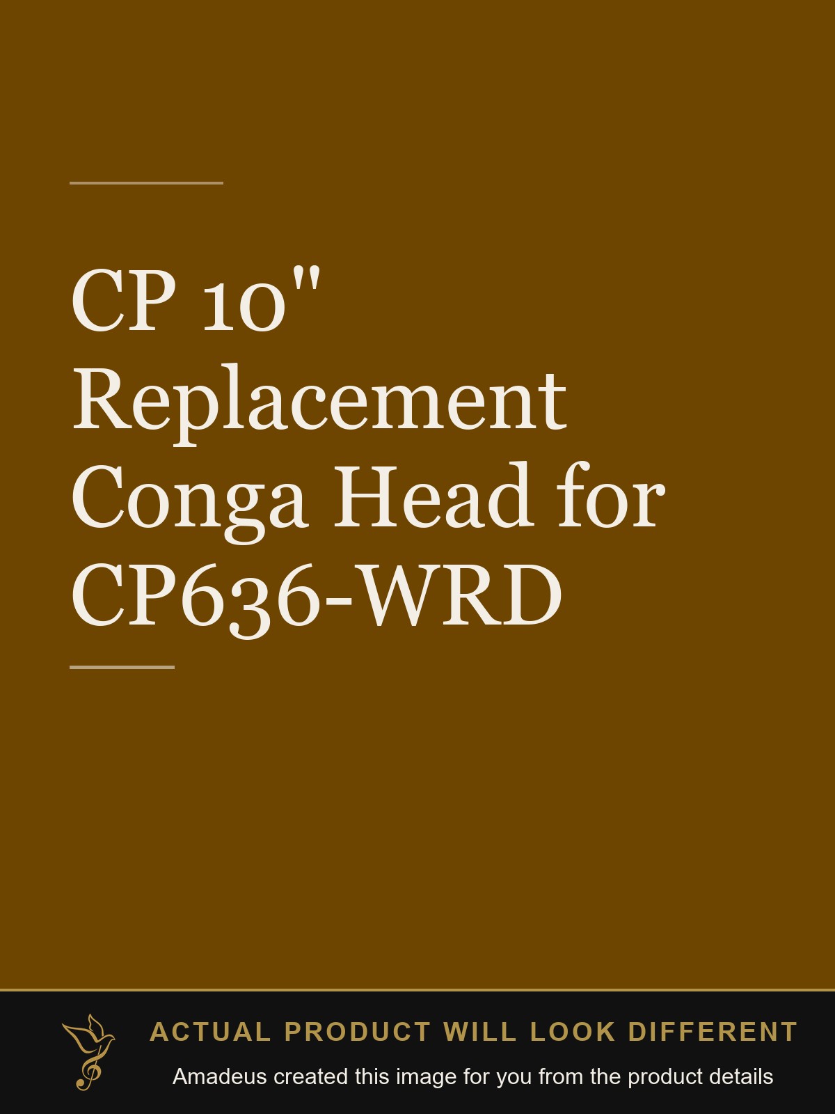 CP 10" Replacement Conga Head for CP636-WRD - Amadeus created this image from the product details; the actual product will look different