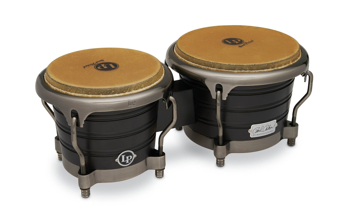 Product Cover for 7-1/4-inch and 8-5/8-inch Raul Rekow Bongos - Dark Walnut with Black Satin Hardware