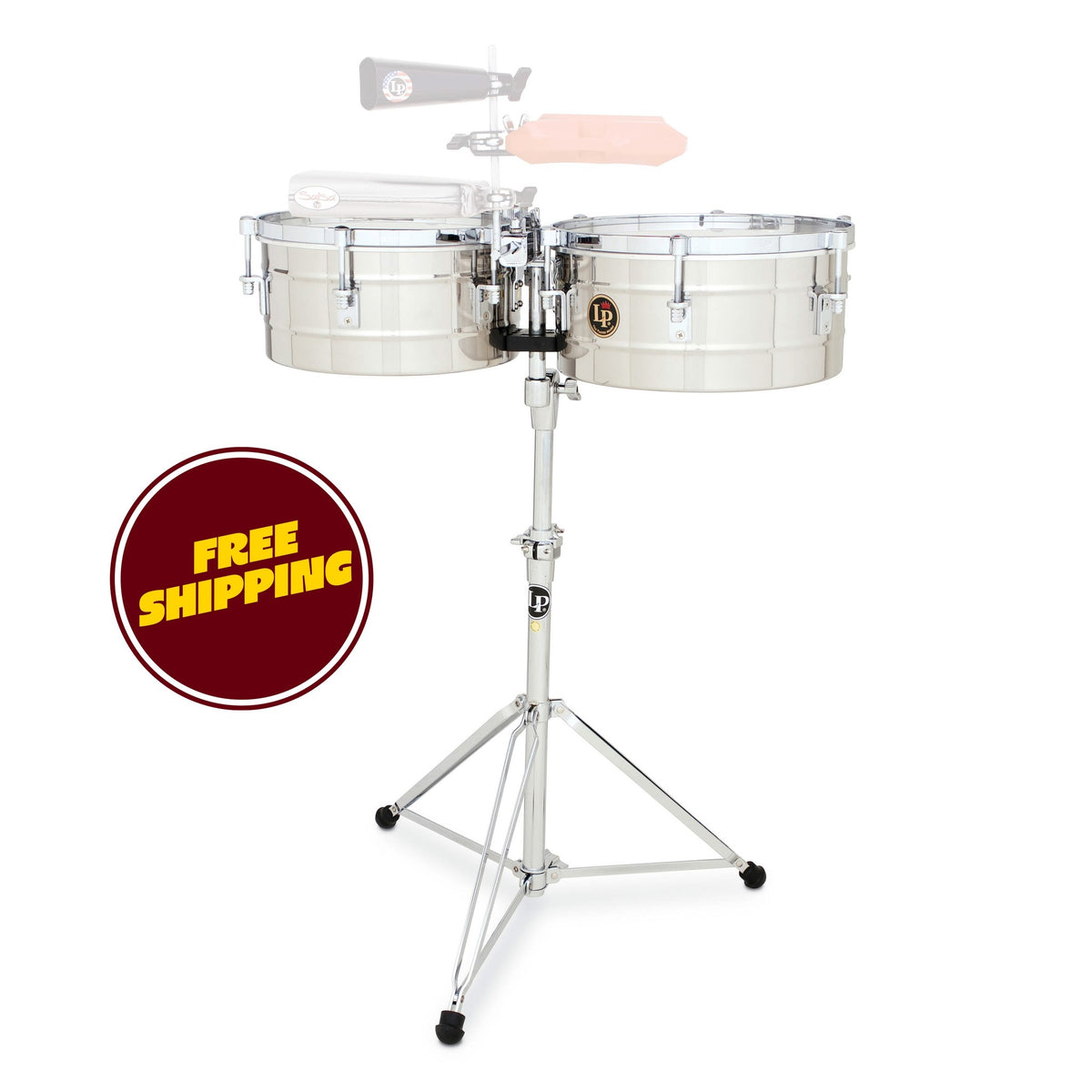 Product Cover for LP LP256-S 13" and 14" Tito Puente Timbales - Stainless Steel