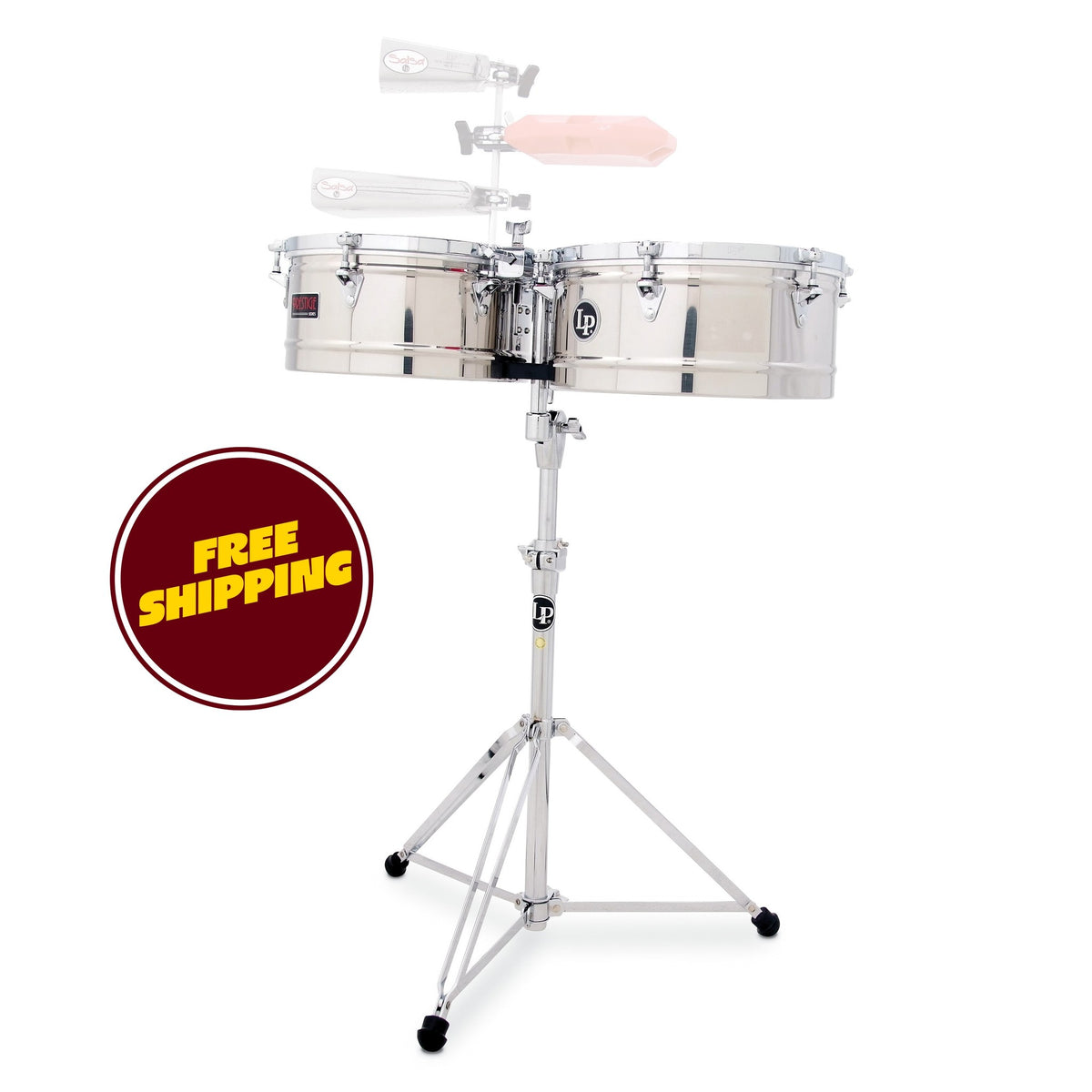Product Cover for Lp Lp1314-s 13 And 14 Prestige Timbales - Stainless Steel