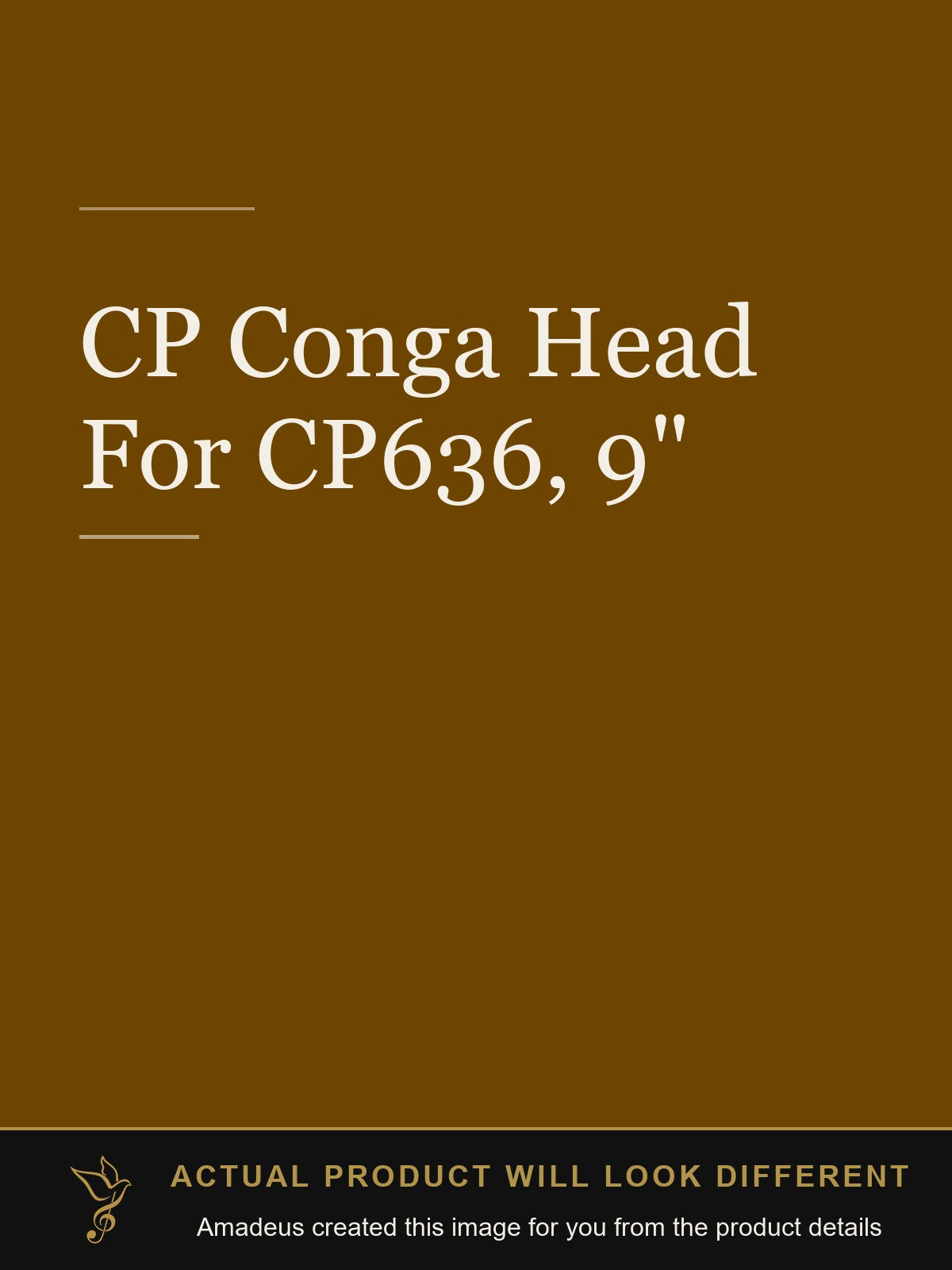 CP Conga Head For CP636, 9" - Amadeus created this image from the product details; the actual product will look different