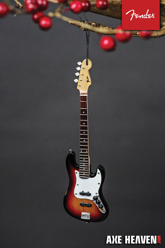 Product Cover for Fender Sunburst Jazz Bass – 6″ Holiday Ornament